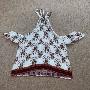 Open Shoulder Bohemian Top